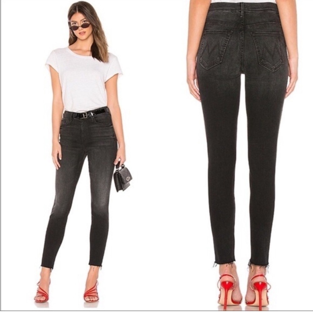 MOTHER High Waisted Looker Ankle Fray Size 24